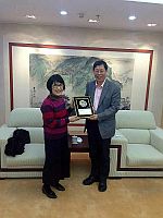 Prof. Fanny Cheung, Pro-Vice-Chancellor of CUHK meets with Prof. Cui Xiliang, President of BLCU